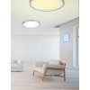Trio Lampor GRIFFIN Taklampa LED Nickel matt, 1-ljuskällor, Fjärrkontroll, Färgväxlare
