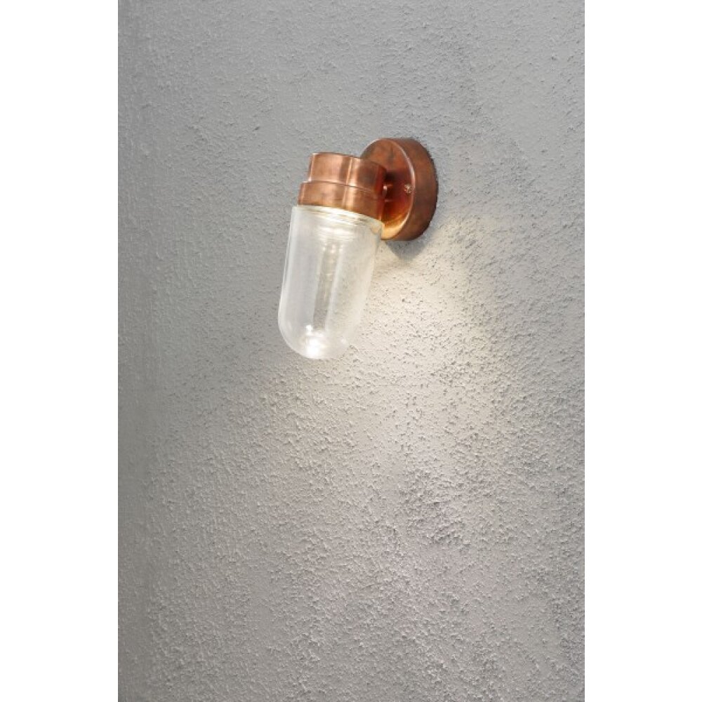 Konstsmide Lampor Vega Vägglampa LED Kopparfärg, 1-ljuskällor main product photo