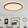 Sasinhosa Taklampa, Panel LED Svart, 1-ljuskällor, Fjärrkontroll