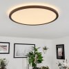 Sasinhosa Taklampa, Panel LED Svart, 1-ljuskällor, Fjärrkontroll