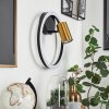Reboleiro Vägglampa, Väggspotlight LED Svart, 2-ljuskällor