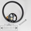 Reboleiro Vägglampa, Väggspotlight LED Svart, 2-ljuskällor