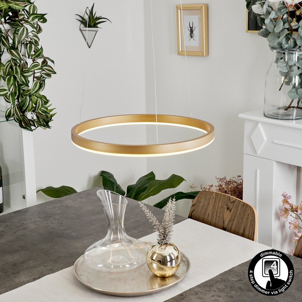 Barril Pendellampa LED Mässing, 1-ljuskällor main product photo