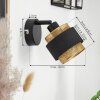 Regueira Vägglampa, Väggspotlight Svart, 1-ljuskällor