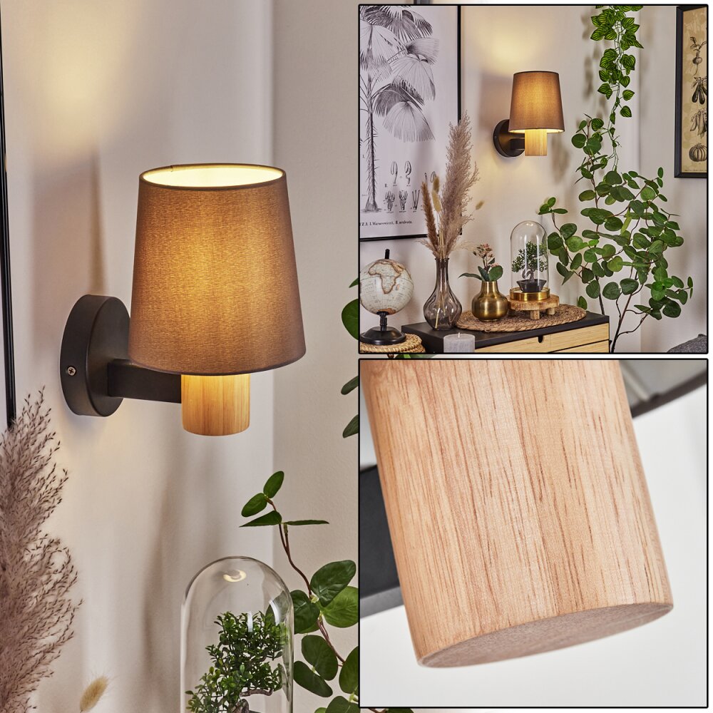 Atranco Vägglampa Naturfärger, Svart, 1-ljuskällor main product photo
