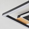 Taboneira Taklampa LED Naturfärger, Svart, Vit, 1-ljuskällor