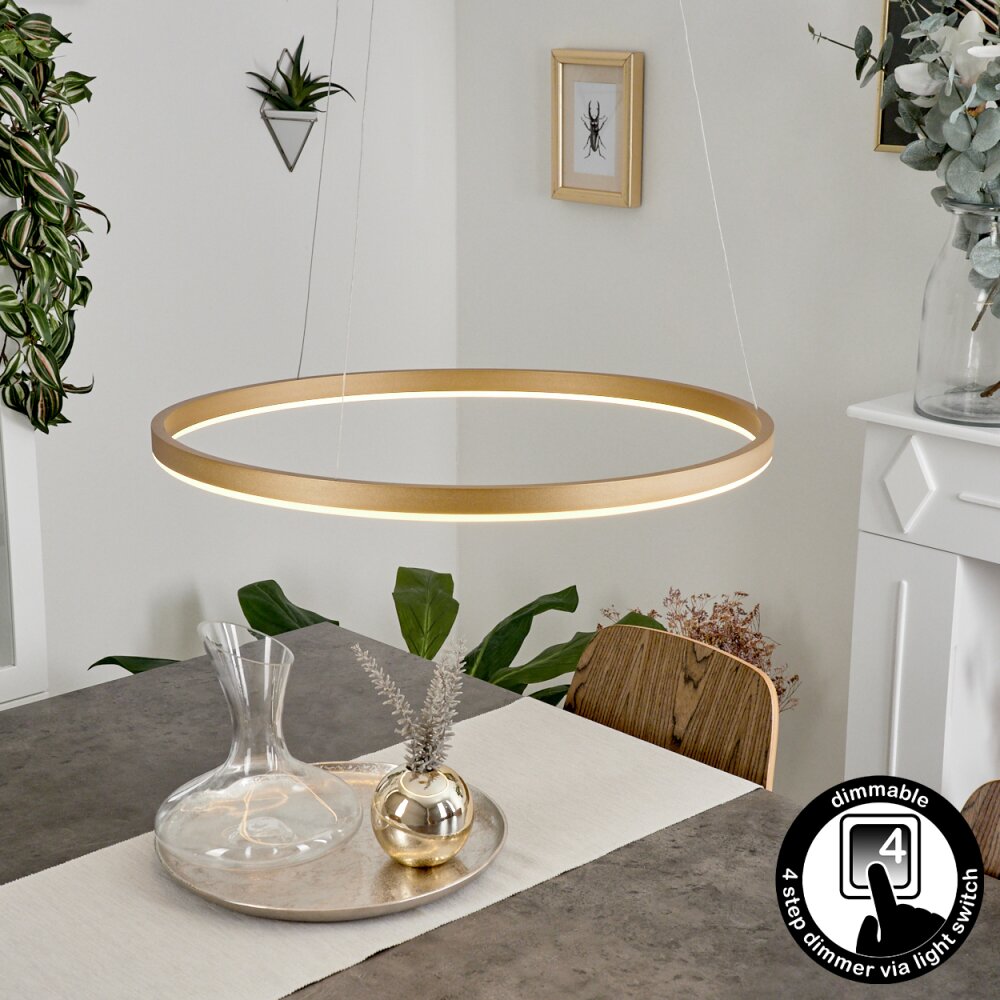 Barril Pendellampa LED Mässing, 1-ljuskällor main product photo