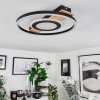 Taboneira Taklampa LED Naturfärger, Svart, Vit, 1-ljuskällor