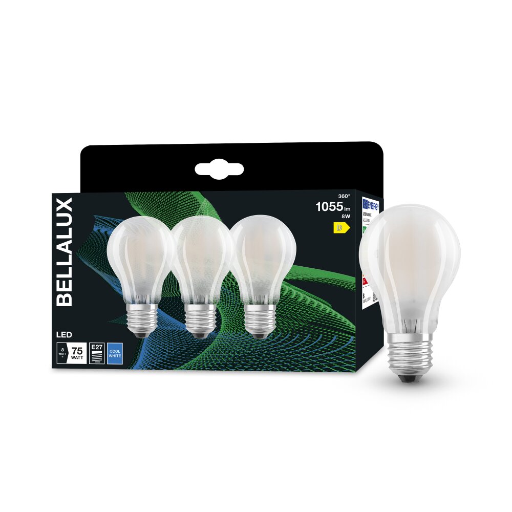 BELLALUX E27 LED 7.5 Watt neutralvit 1055 Lumen main product photo