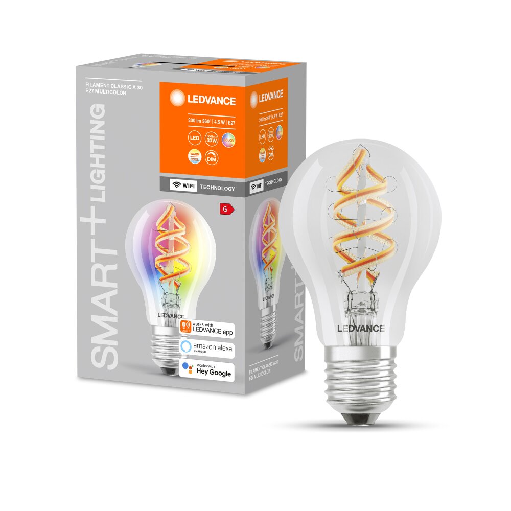 Ledvance E27 LED 4.5 Watt varmvit dimbar 300 Lumen main product photo