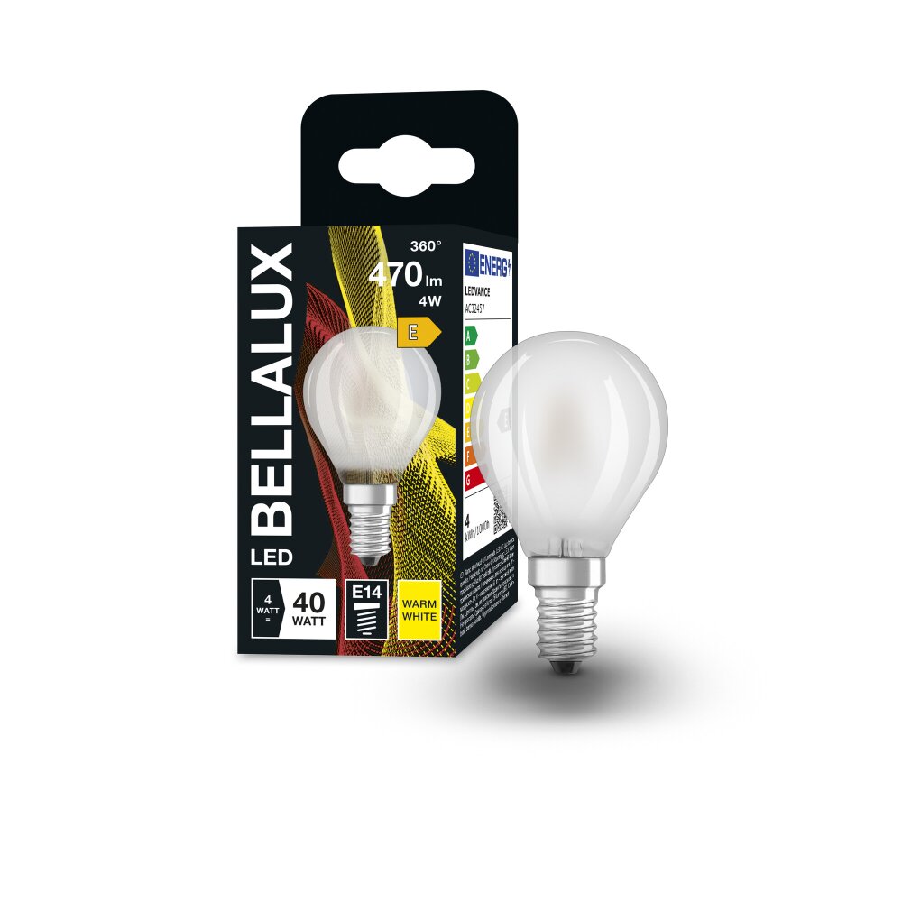BELLALUX E14 LED 4 Watt varmvit 470 Lumen main product photo
