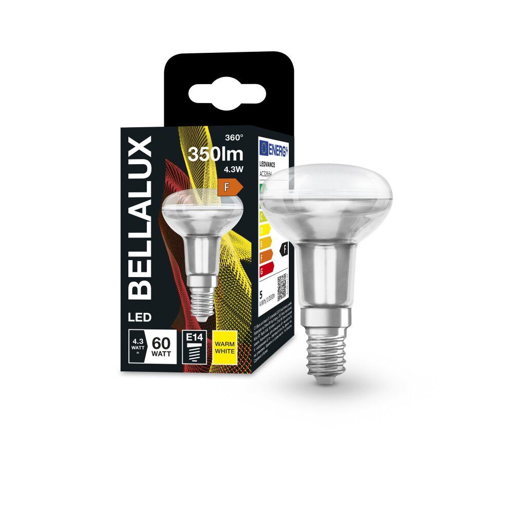 BELLALUX E14 LED 4.3 Watt varmvit 350 Lumen main product photo