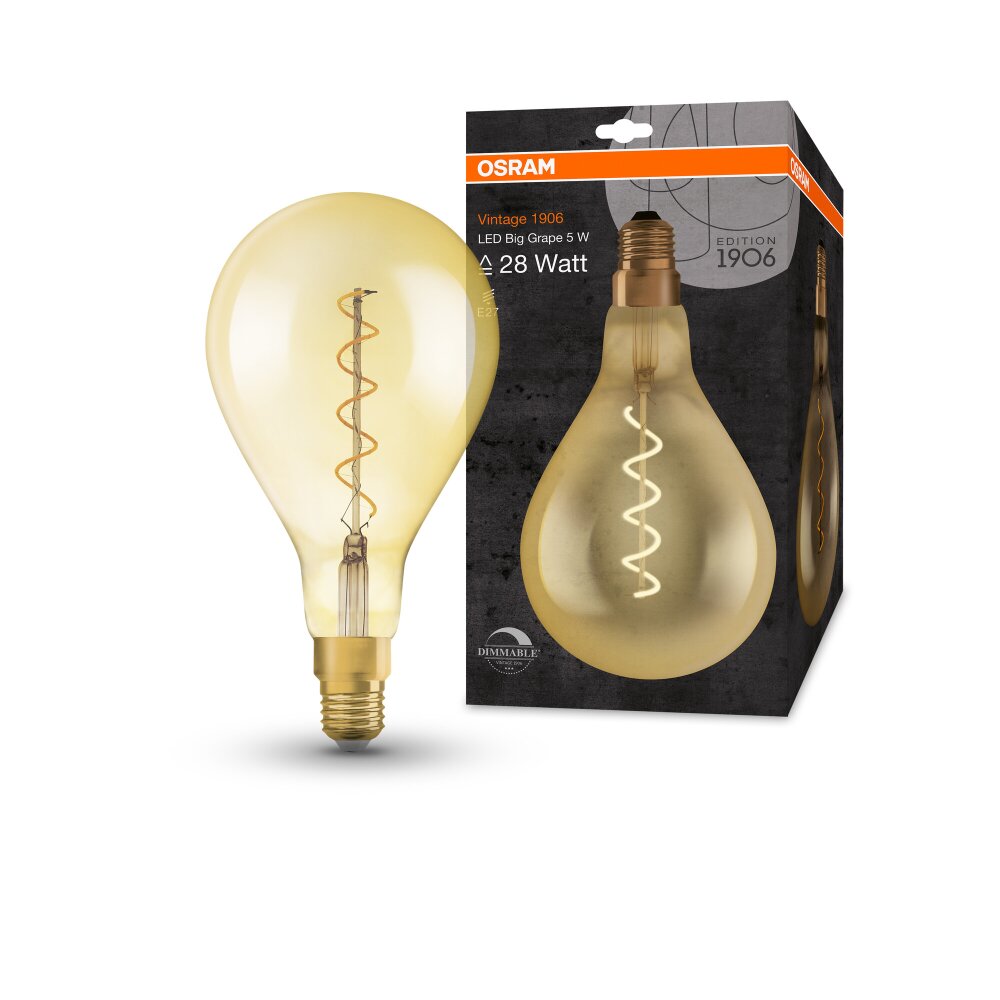 Osram E27 LED 4 Watt varmvit dimbar 300 Lumen main product photo