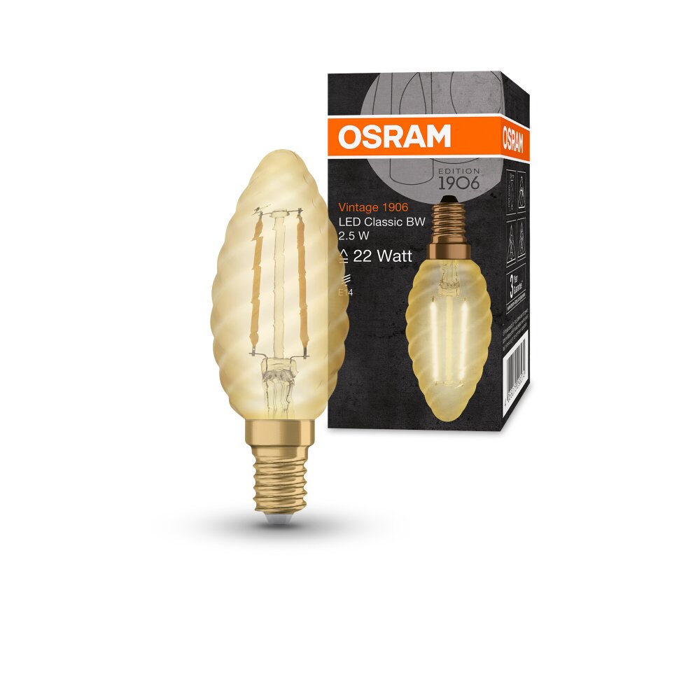 Osram E14 LED 2.5 Watt varmvit 220 Lumen main product photo
