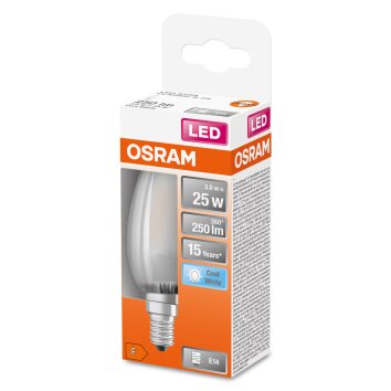 Osram E14 LED 2.5 Watt neutralvit 250 Lumen Osram E14 LED 2.5 Watt neutralvit 250 Lumen