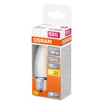 Osram E27 LED 4 Watt varmvit 470 Lumen Osram E27 LED 4 Watt varmvit 470 Lumen
