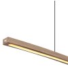 Globo DORO Pendellampa LED Grått, träoptik, 1-ljuskällor
