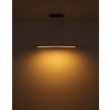 Globo DORO Pendellampa LED Grått, träoptik, 1-ljuskällor