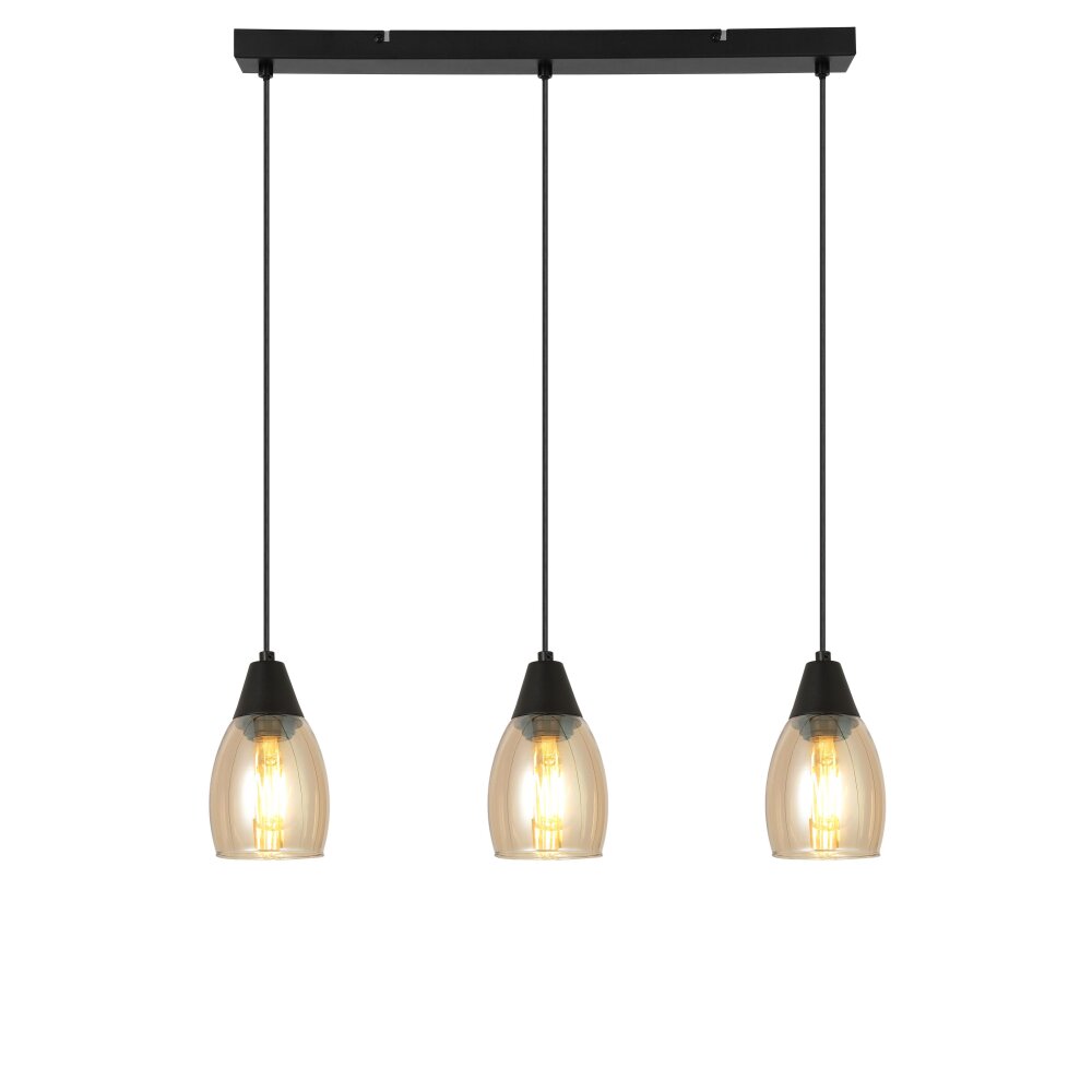 Globo REID Pendelbelysning Svart, 3-ljuskällor main product photo
