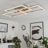 Relous Taklampa LED Färg i rostfritt stål, 3-ljuskällor, Fjärrkontroll, Färgväxlare