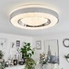 Cancinos Taklampa LED Silver, Vit, 2-ljuskällor, Fjärrkontroll, Färgväxlare