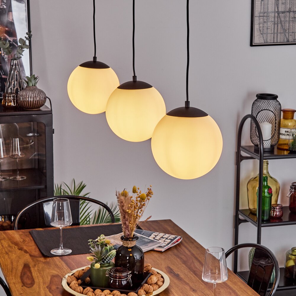 Malhadancha Pendellampa Svart, 3-ljuskällor main product photo