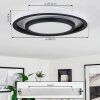 Cavadinha Taklampa, Panel LED Vit, 1-ljuskällor, Fjärrkontroll, Färgväxlare