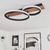 Canhestros Taklampa LED träoptik, Svart, 1-ljuskällor
