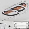 Canhestros Taklampa LED träoptik, Svart, 1-ljuskällor