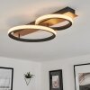 Canhestros Taklampa LED träoptik, Svart, 1-ljuskällor