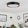 Louea Taklampa, Panel LED Brun, träoptik, Svart, 1-ljuskällor