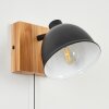 Pring Vägglampa, Väggspotlight Naturfärger, Svart, 1-ljuskällor