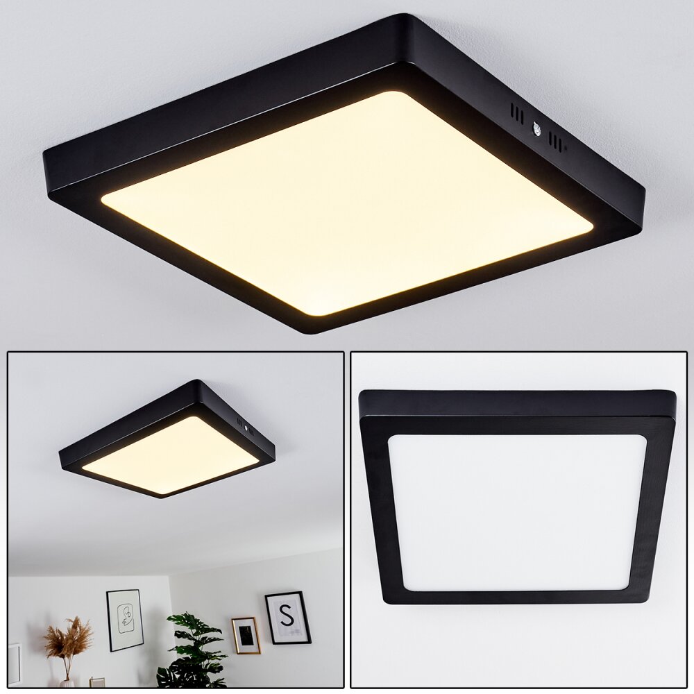 Kragos Taklampa, Panel Svart, 1-ljuskällor main product photo