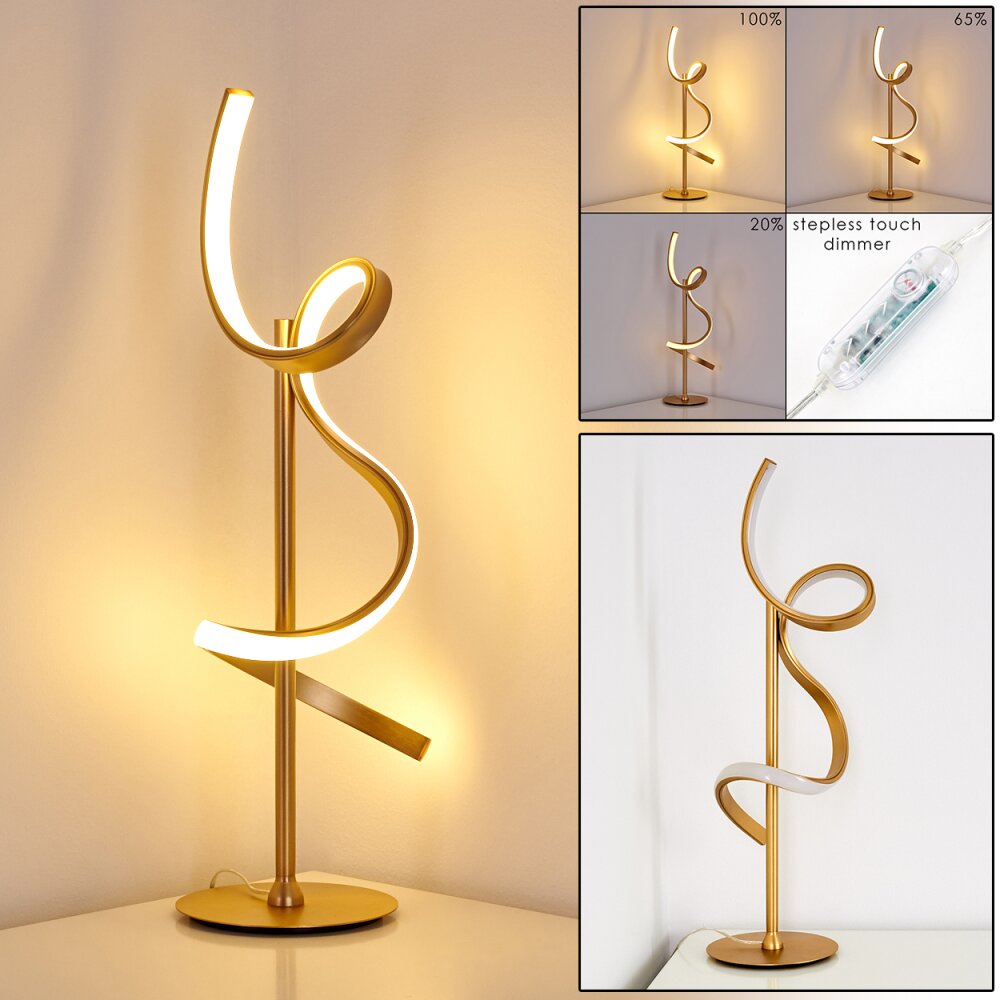 Lavaca Bordslampa LED Guld, 1-ljuskällor main product photo
