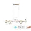 Leuchten Direkt CURLS Pendelbelysning LED Mässing, 4-ljuskällor