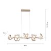 Leuchten Direkt CURLS Pendelbelysning LED Mässing, 4-ljuskällor