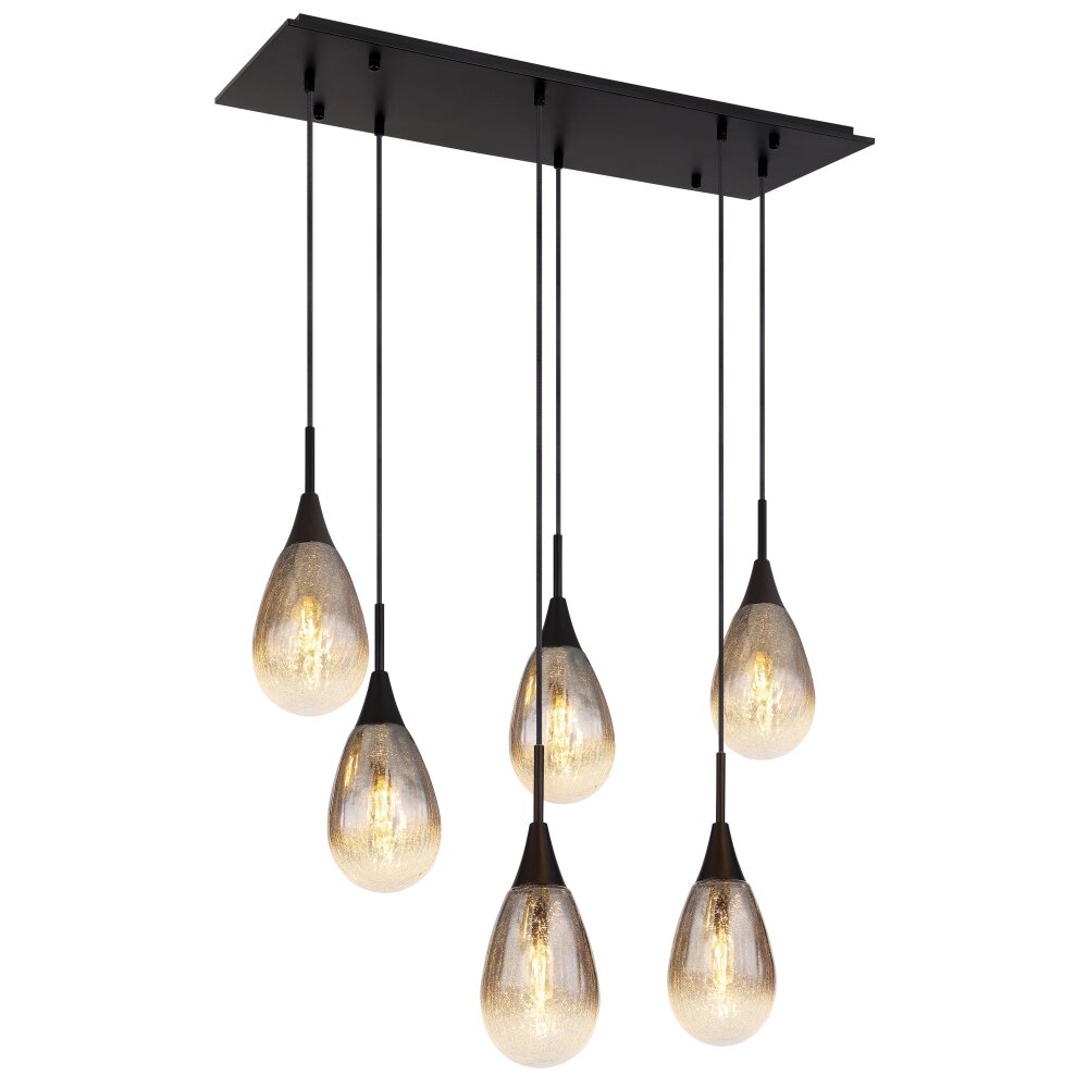 Globo KRYS Pendellampa Svart, 6-ljuskällor main product photo