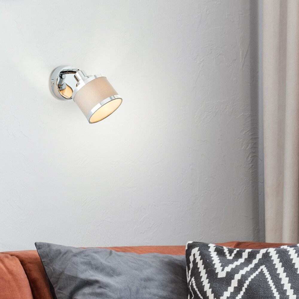 Brilliant Lampor Alexia Vägglampa, Väggspotlight Silver, 1-ljuskällor main product photo
