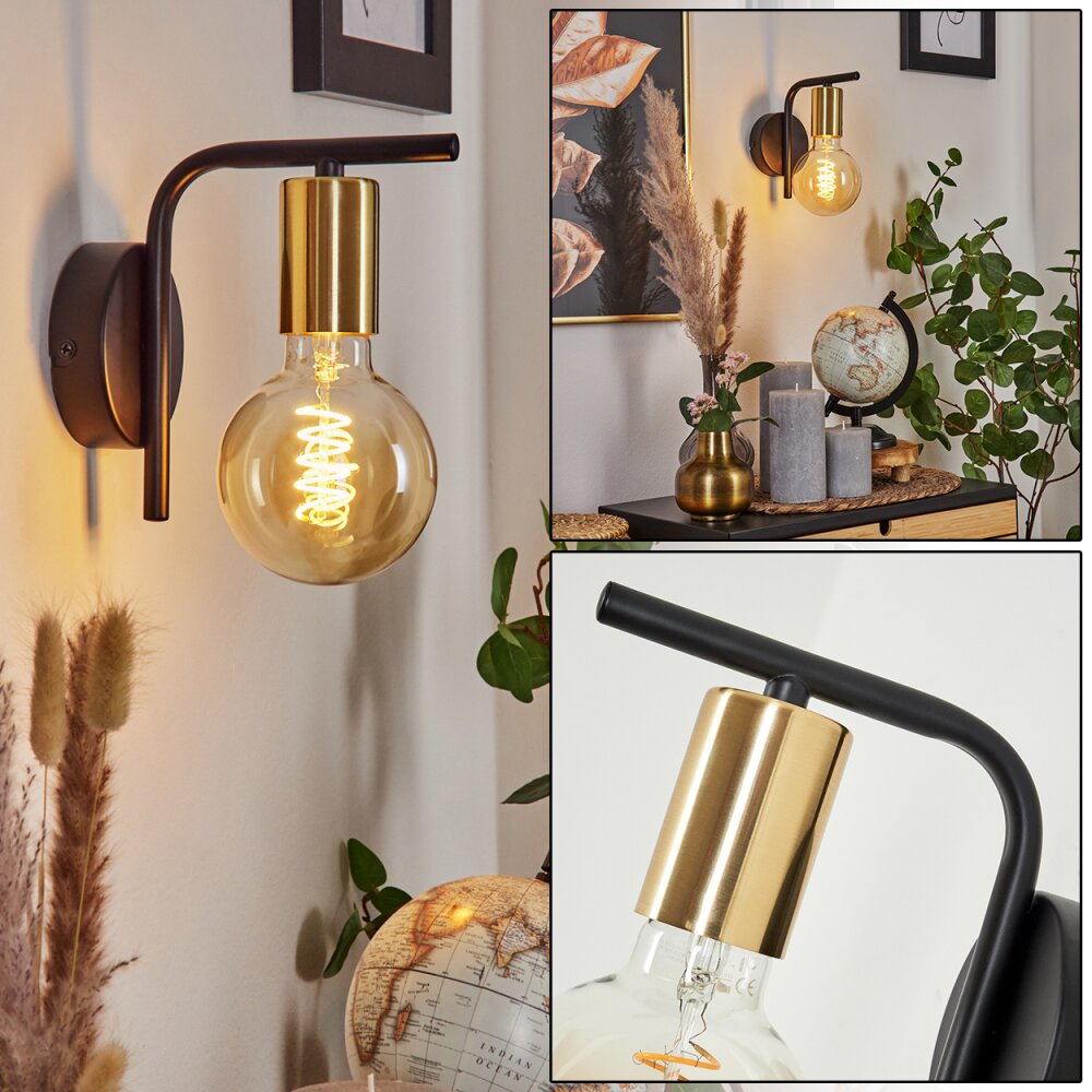 Tourey Vägglampa, Väggspotlight Mässing, Svart, 1-ljuskällor main product photo