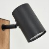 Javel Vägglampa, Väggspotlight Naturfärger, Svart, 1-ljuskällor