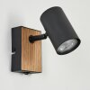 Javel Vägglampa, Väggspotlight Naturfärger, Svart, 1-ljuskällor