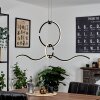 Chlak Pendelbelysning LED Svart, 3-ljuskällor, Fjärrkontroll