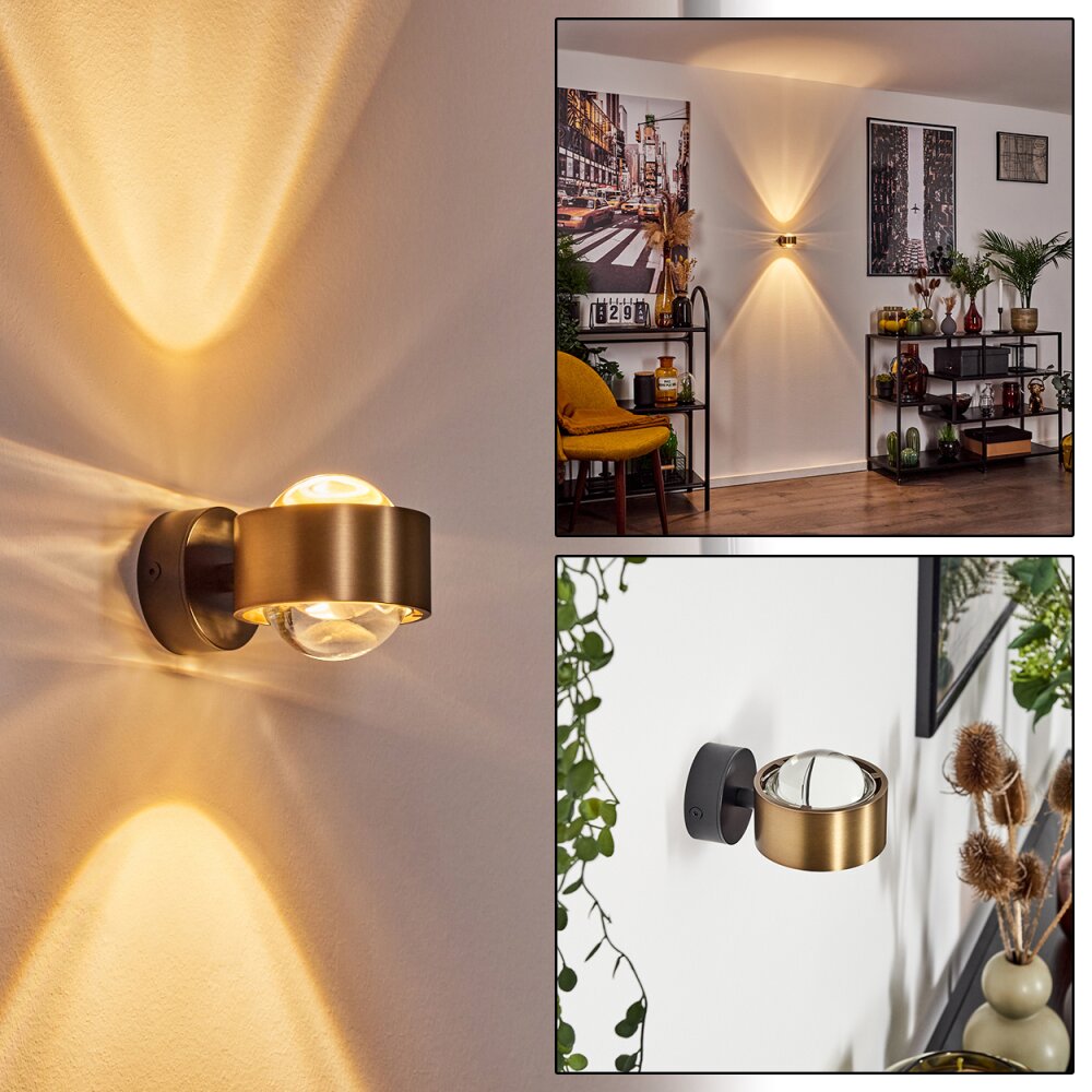 Sapri Up & Down Lampa, Vägglampa Antikmässing, Svart, 1-ljuskällor main product photo