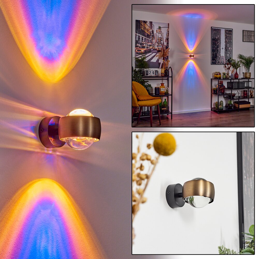 Sapri Up & Down Lampa, Vägglampa Antikmässing, Svart, 1-ljuskällor main product photo