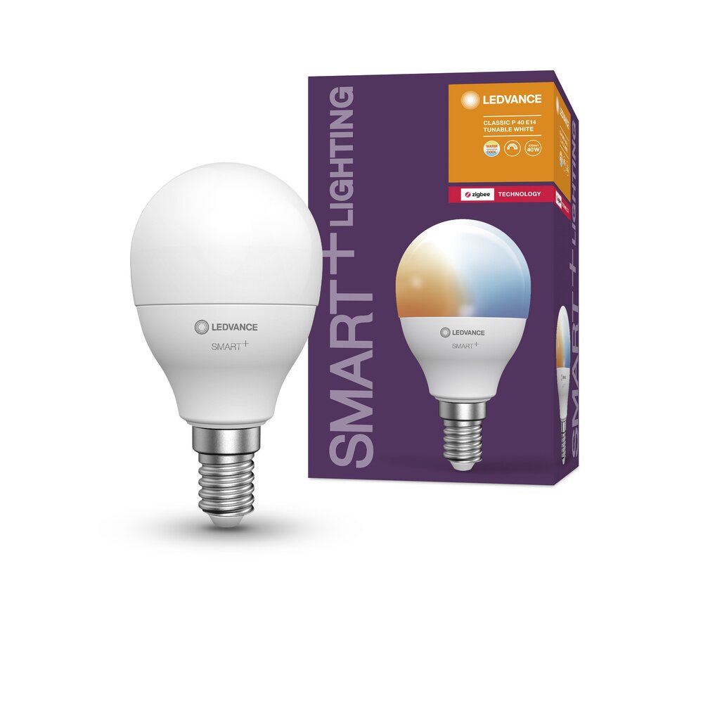 Ledvance E14 LED 4.9 Watt CCT (justerbar) dimbar 470 Lumen main product photo