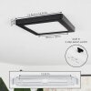 Canditas Taklampa, Panel LED Svart, 1-ljuskällor