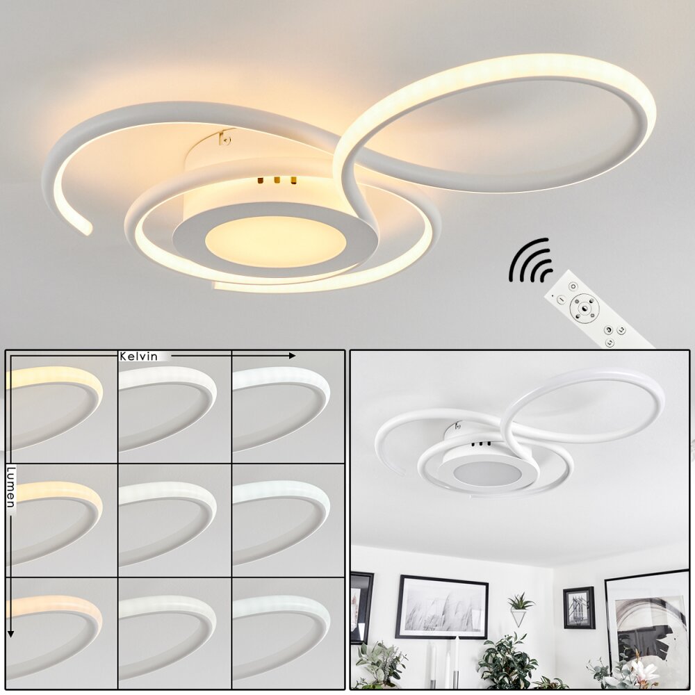 Olok Taklampa LED Vit, 1-ljuskällor, Fjärrkontroll main product photo