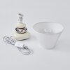Chrouy Bordslampa Beige, Krom, 1-ljuskällor