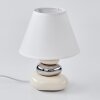 Chrouy Bordslampa Beige, Krom, 1-ljuskällor