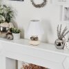 Chrouy Bordslampa Beige, Krom, 1-ljuskällor
